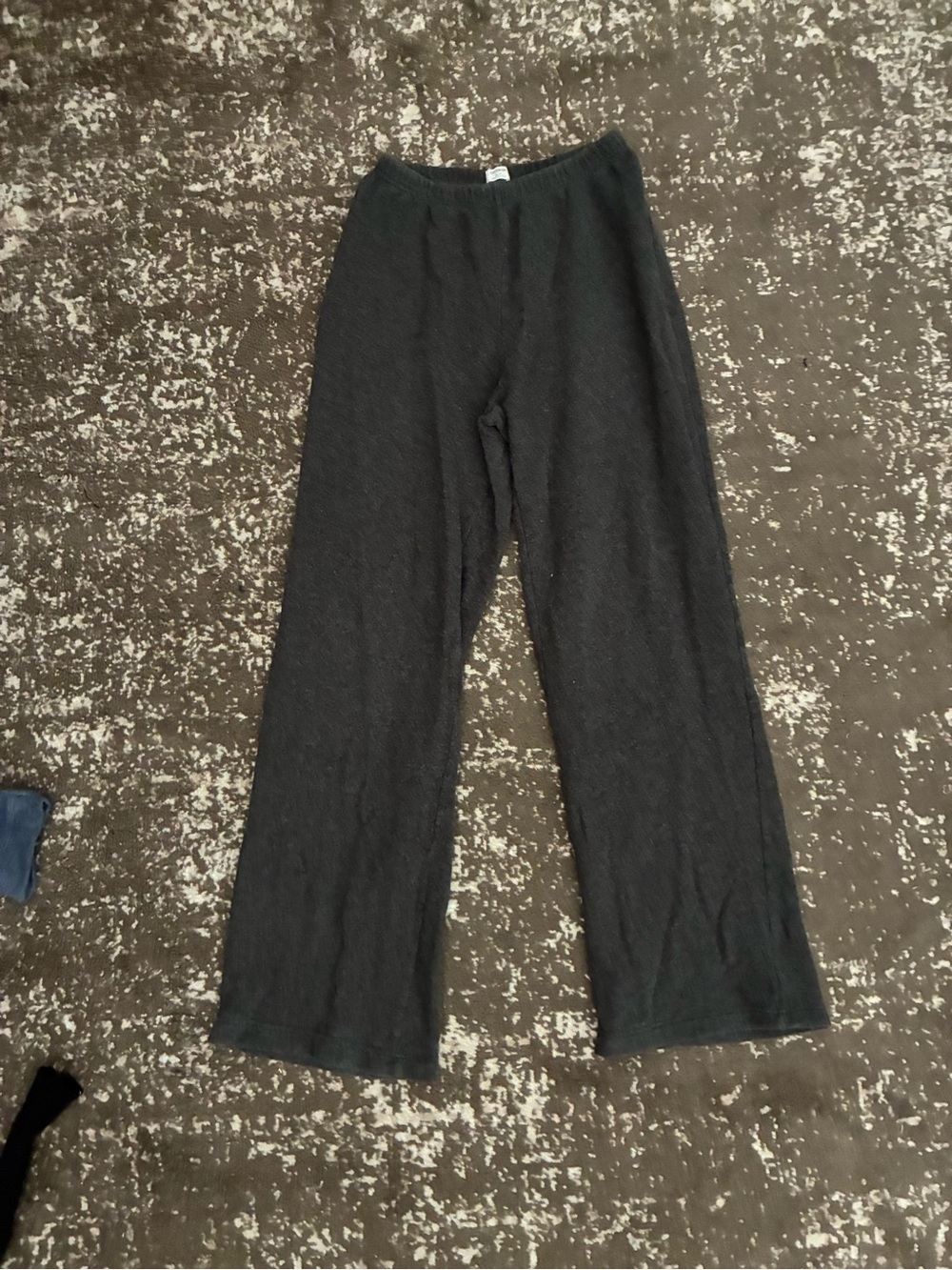 Kids Black Knit Lounge Pants